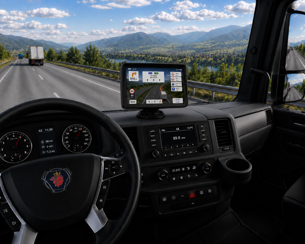 GPS WinCE 7 pulgadas para camión iGO Primo Truck con mapas Europa | TruckGo GPS