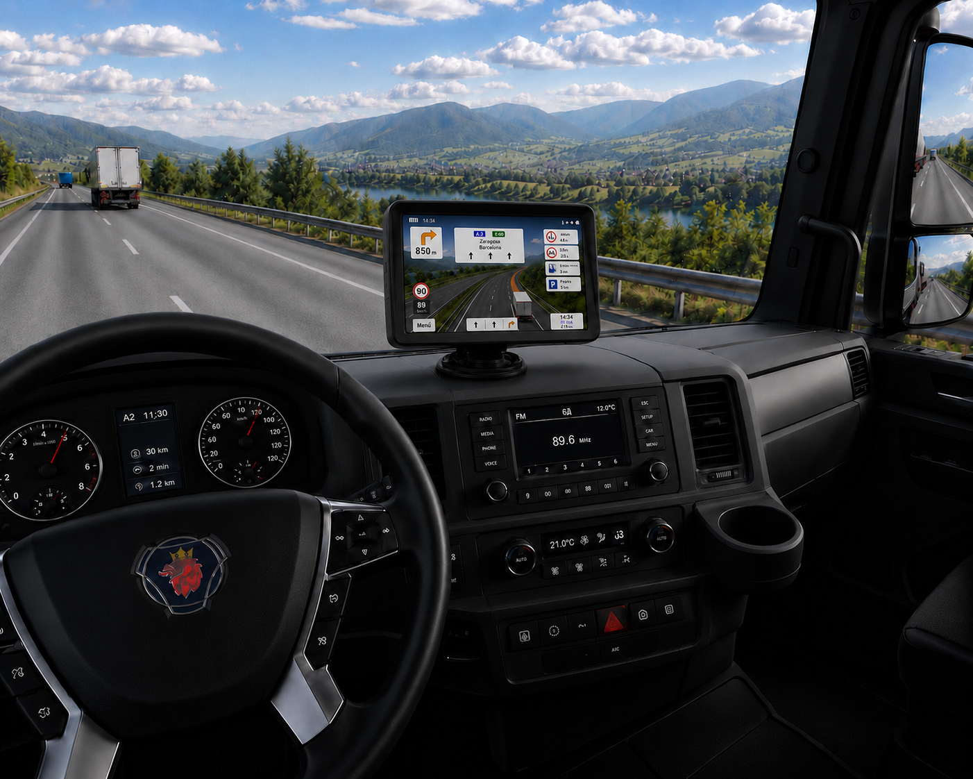 GPS WinCE 7 pulgadas para camión iGO Primo Truck con mapas Europa | TruckGo GPS