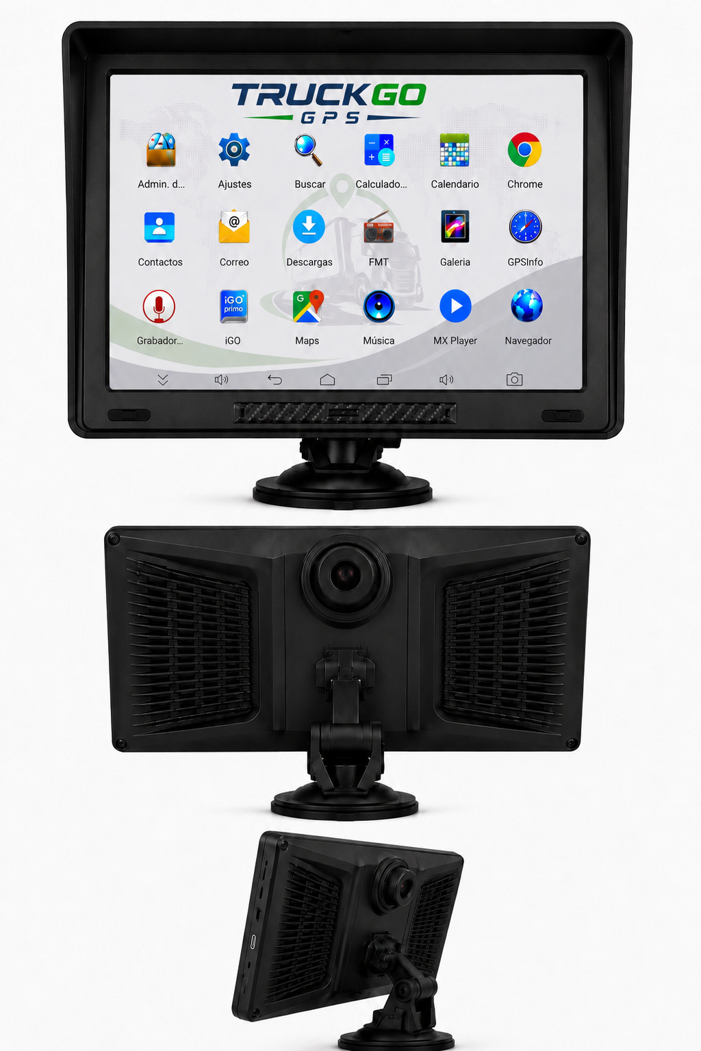 GPS Android 9 pulgadas camión WiFi Bluetooth cámara trasera mapas Europa | TruckGo GPS