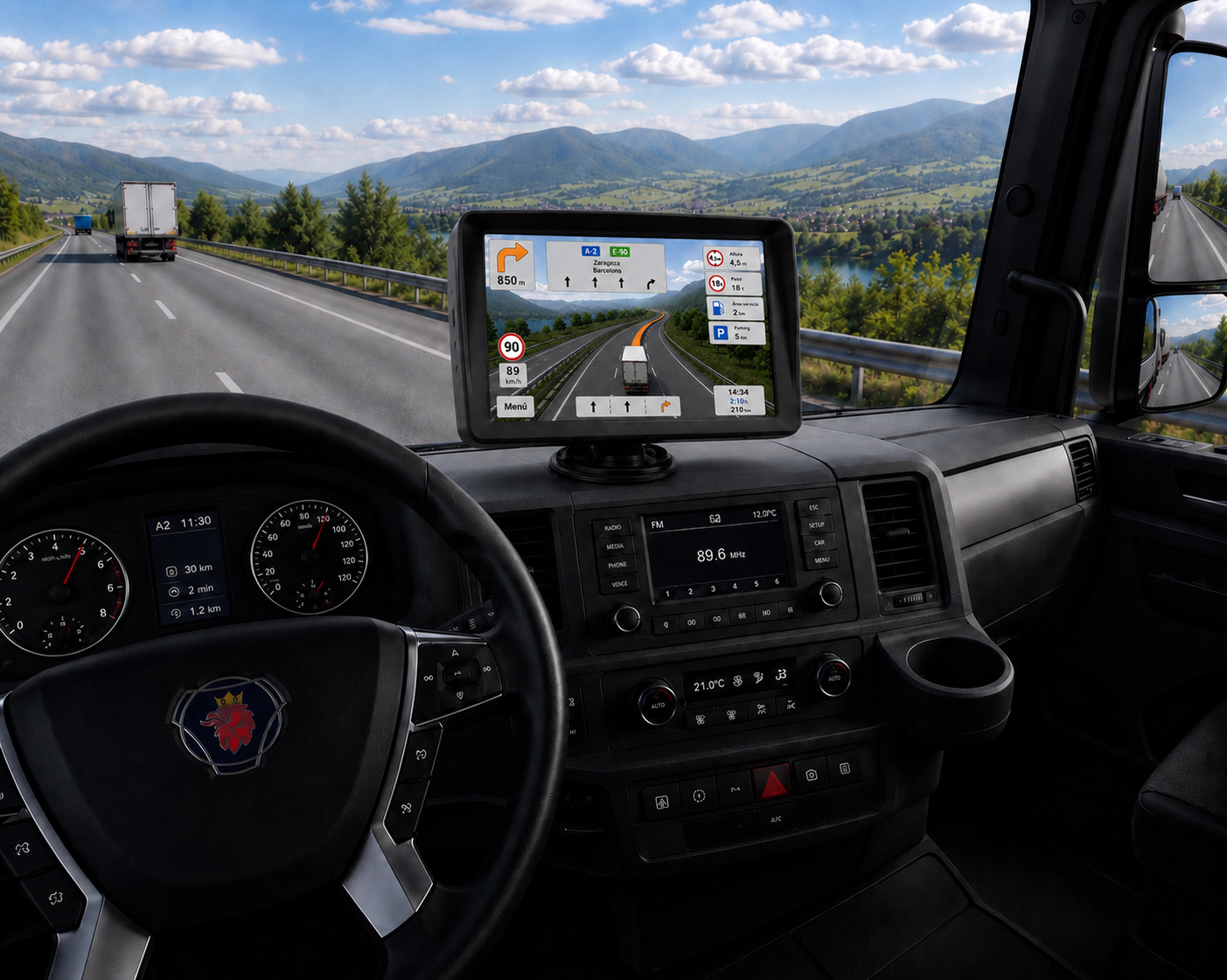 GPS Android 7 pulgadas para camión con WiFi Bluetooth iGO Primo Truck | TruckGo GPS