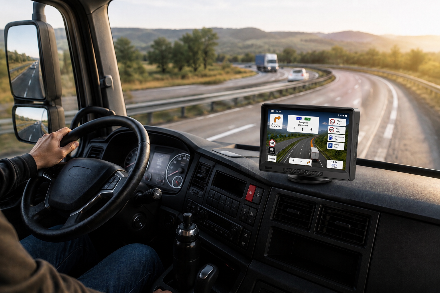 GPS WinCE 9 pulgadas para camión pantalla grande iGO Primo mapas Europa | TruckGo GPS